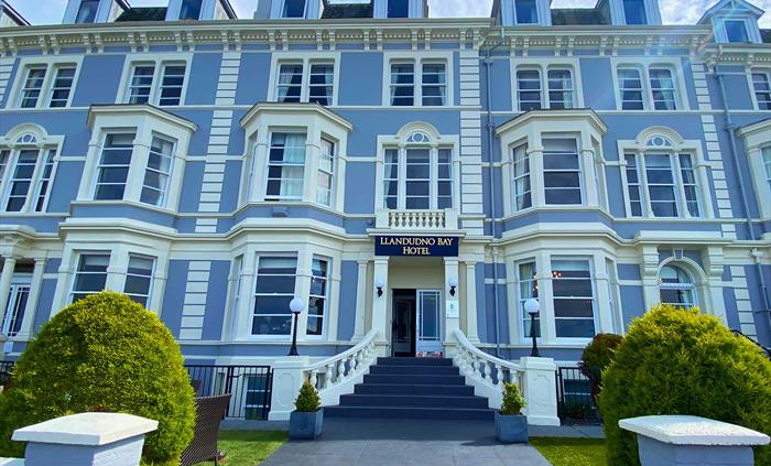 Exterior view of the Llandudno Bay Hotel.